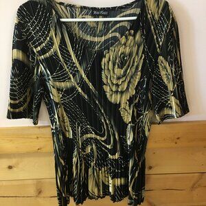 Mini Pleats Crinkle Top Women's size Large